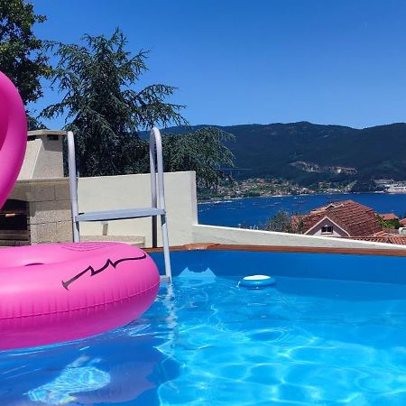 Casa En Chapela, Con Vistas A La Ria De Vigo Villa Bagian luar foto